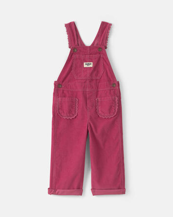 Toddler Girl Corduroy overalls - Purple, 
