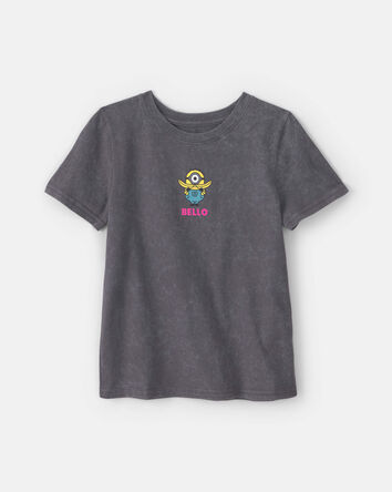 Girls Despicable Me Minions Graphic Tee - Grey, 