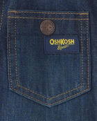 Boys Plaid Denim Jacket - Dark Wash, image 4 of 5 slides