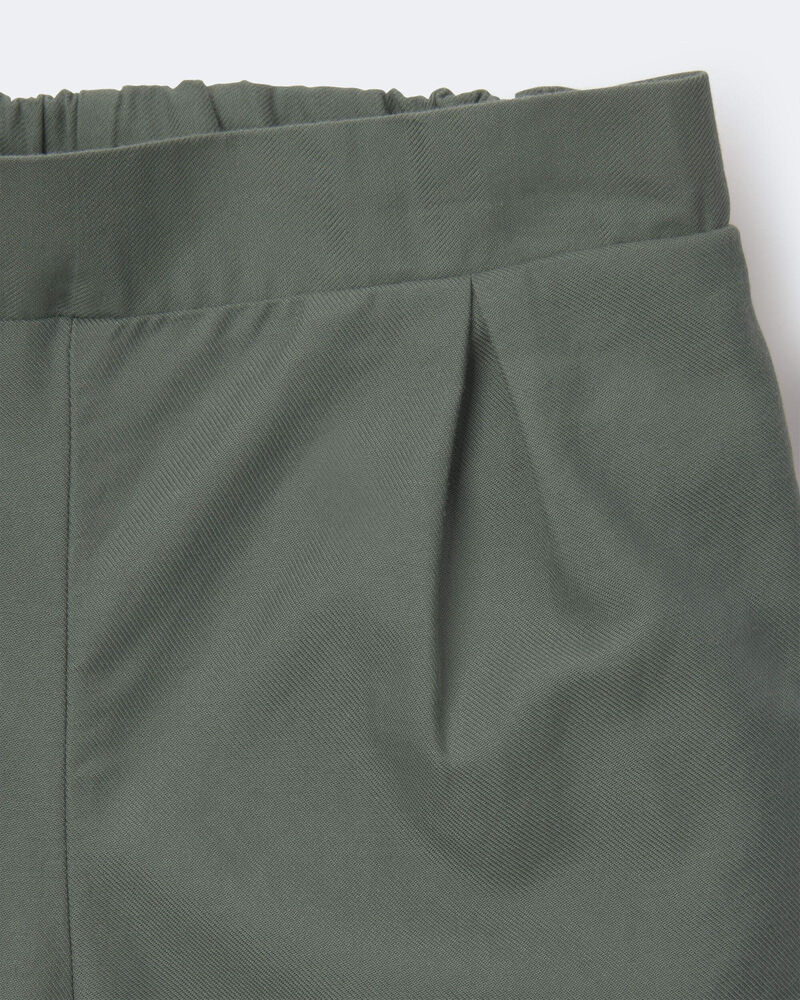 Tout-petit fille - Pantalon drap&eacute; &agrave; jambes larges - Vert olive, image 7 sur 7 diapositives