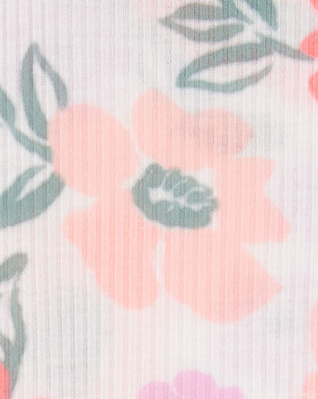 Tout-petit fille - Pyjama 2 pièces décontracté à fleurs, 