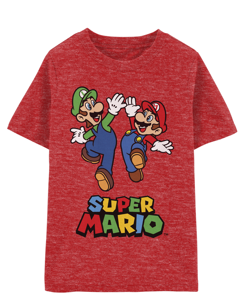 Boys Super Mario&trade; Short-Sleeve Graphic Tee - Red, image 1 of 2 slides