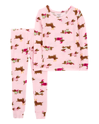 Baby 2-Piece Christmas Dog PurelySoft Pyjamas, image 1 of 4 slides