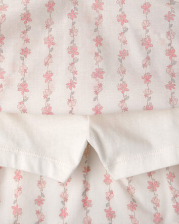 Girls 2-Piece Floral Sleeveless Top & Skort Set - Pink, 