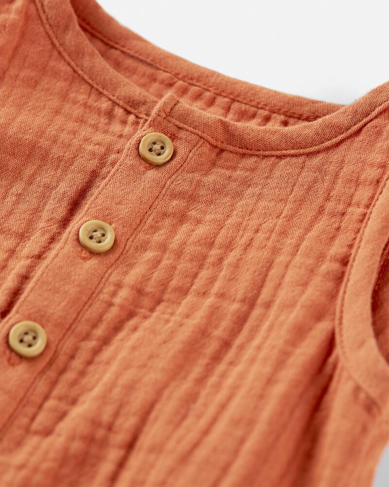 Warm Sienna Organic Cotton Gauze Bubble