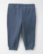 B&eacute;b&eacute; - Emballage 2 pantalons en tricot gaufr&eacute; de coton biologique, image 3 sur 5 diapositives