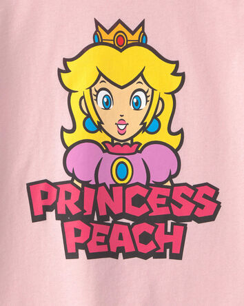 Girls 'Princess Peach' Graphic Tee - Pink, 