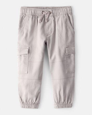 Tout-petit garçon - Pantalon cargo tendance en coton – Gris, 