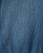 Toute-petit fille - Robe &agrave; manches longues en denim - D&eacute;lav&eacute; moyen, image 3 sur 3 diapositives