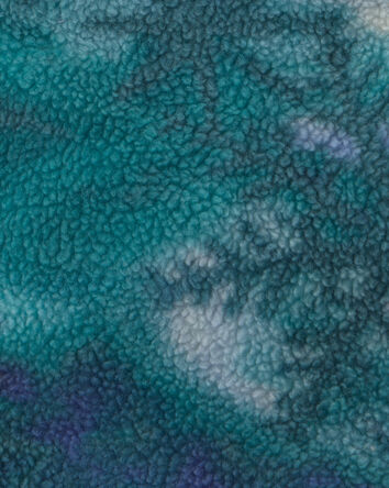 Gar&ccedil;ons - Gilet en molleton &agrave; motif de flocons de neige &ndash; Vert/Bleu marine, 