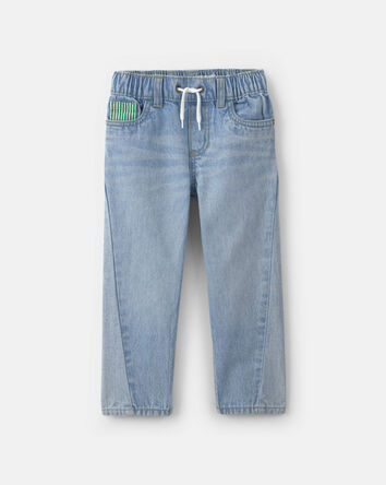 Toddler Boy Clover St. Patrick's Day Baggy Jeans - Light Wash, 