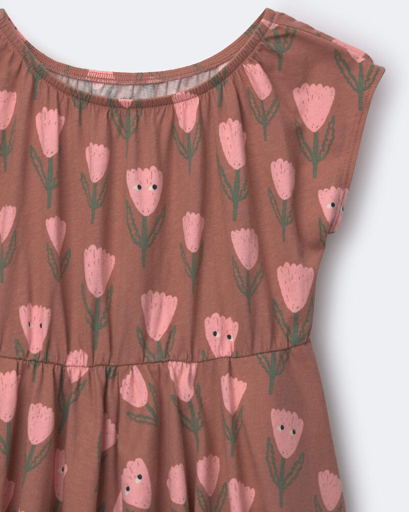 Tout-petit - Robe Avenue Twirl&trade; &agrave; motif tulipe &ndash;- Brun, image 2 sur 2 diapositives
