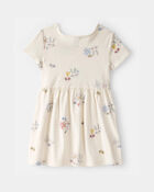 Toddler Girl Easter Bunny Short-Sleeve Dress - Cream, image 2 of 4 slides