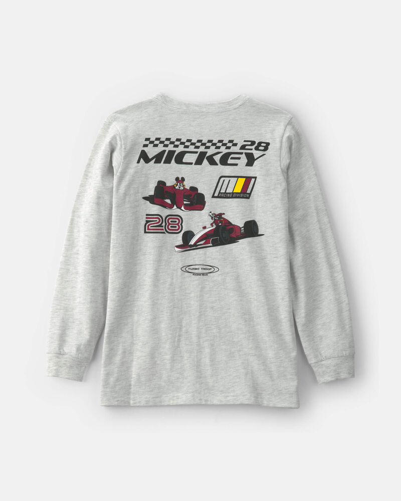 Boys Disney&copy; Mickey Mouse Racing Long-Sleeve Graphic Tee - Grey, image 2 of 4 slides