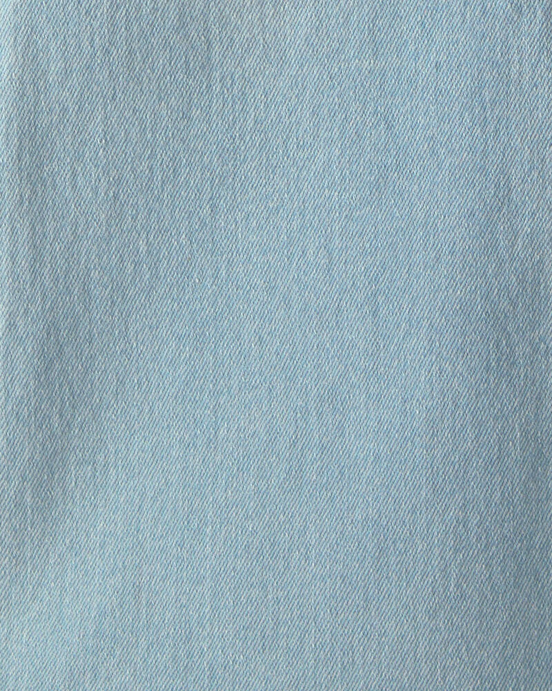 Girls Denim Flare Jeans - Light Wash, image 3 of 5 slides