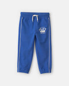 Pantalon de jogging en jersey bouclette &laquo;Play&raquo; pour tout-petit - Bleu, image 1 sur 7 diapositives
