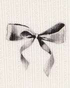Kid Bow Pointelle Baby Tee, image 2 of 3 slides