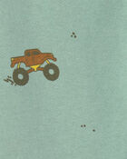 Toddler Boy Monster Truck Joggers - Green, image 3 of 4 slides