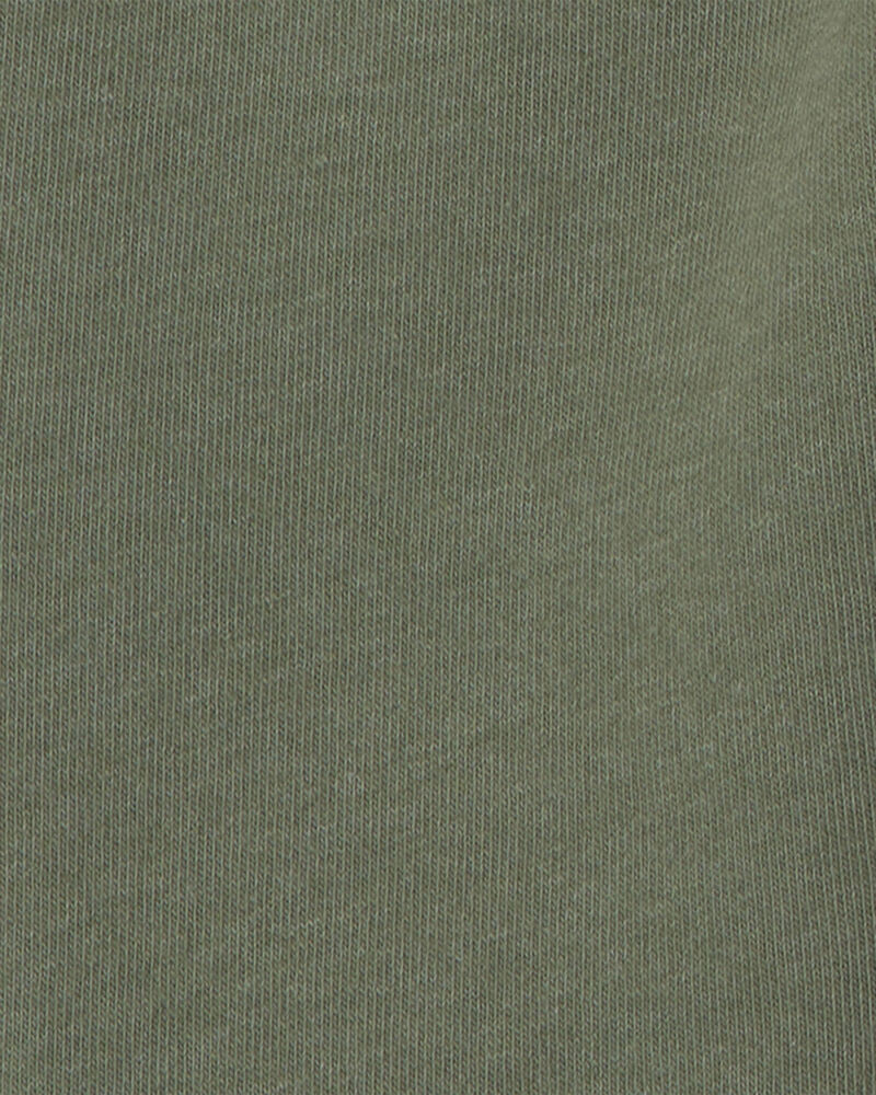 Baby Boy 2-Piece Fox Fleece Top & Pant Set - Grey/Olive Green, image 3 of 5 slides