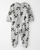 Baby Organic Cotton 2-Way Zip Sleeper Pyjamas, image 1 of 5 slides