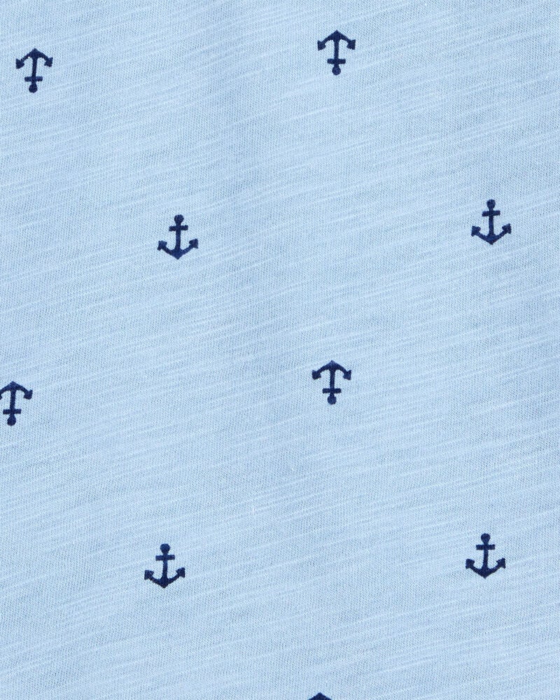 Toddler Anchor Polo Shirt - Blue, image 2 of 3 slides