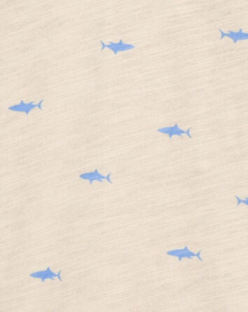 Toddler Shark Polo Shirt - Khaki, 