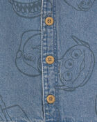 B&eacute;b&eacute; gar&ccedil;on - Ensemble 2 pi&egrave;ces haut &agrave; manches courtes et short en chambray Pixar&copy; Toy Story - D&eacute;lav&eacute; moyen, image 2 sur 2 diapositives