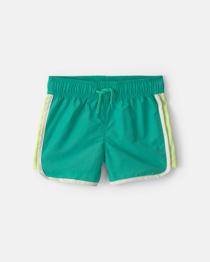 Toddler Active Shorts - Green, image 1 of 5 slides