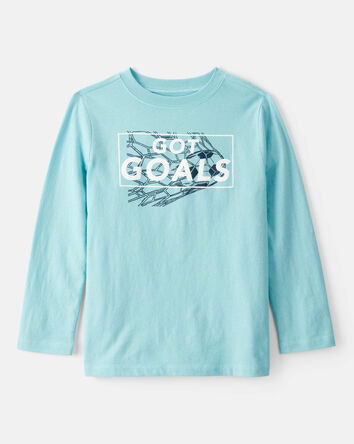 Garçons - T-shirt graphique à manches courtes Got Goals - Bleu, 