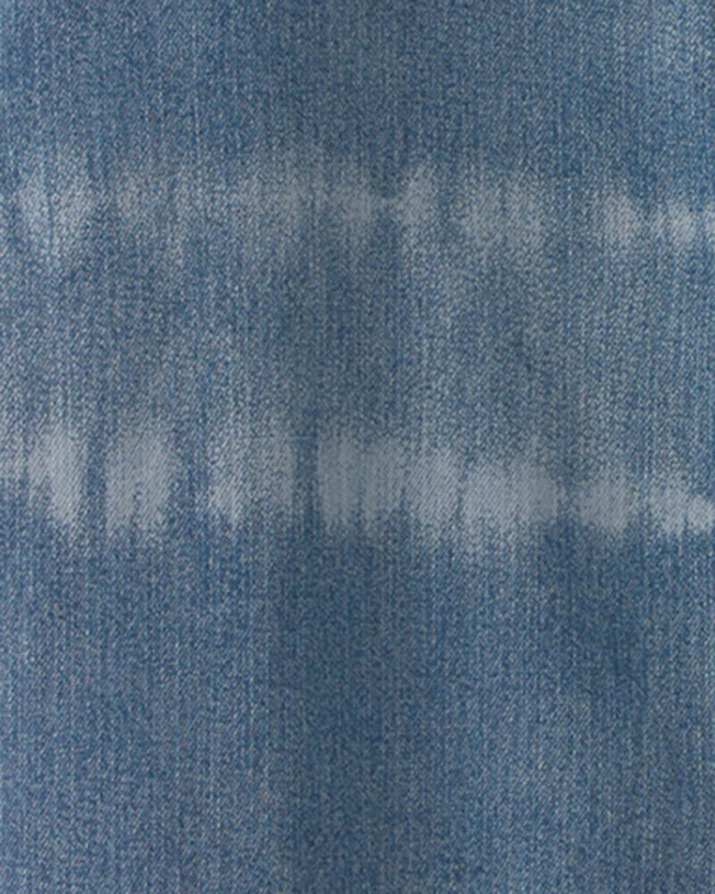 Gar&ccedil;ons - Chemise boutonn&eacute;e &agrave; manches courtes en denim teint par n&oelig;uds - Bleu, image 5 sur 5 diapositives