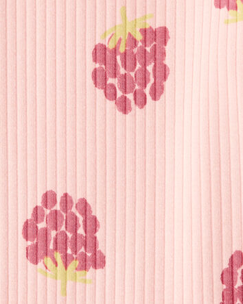Bébé fille - Cache-couche mode à manches longues imprimé framboise – Orange, 