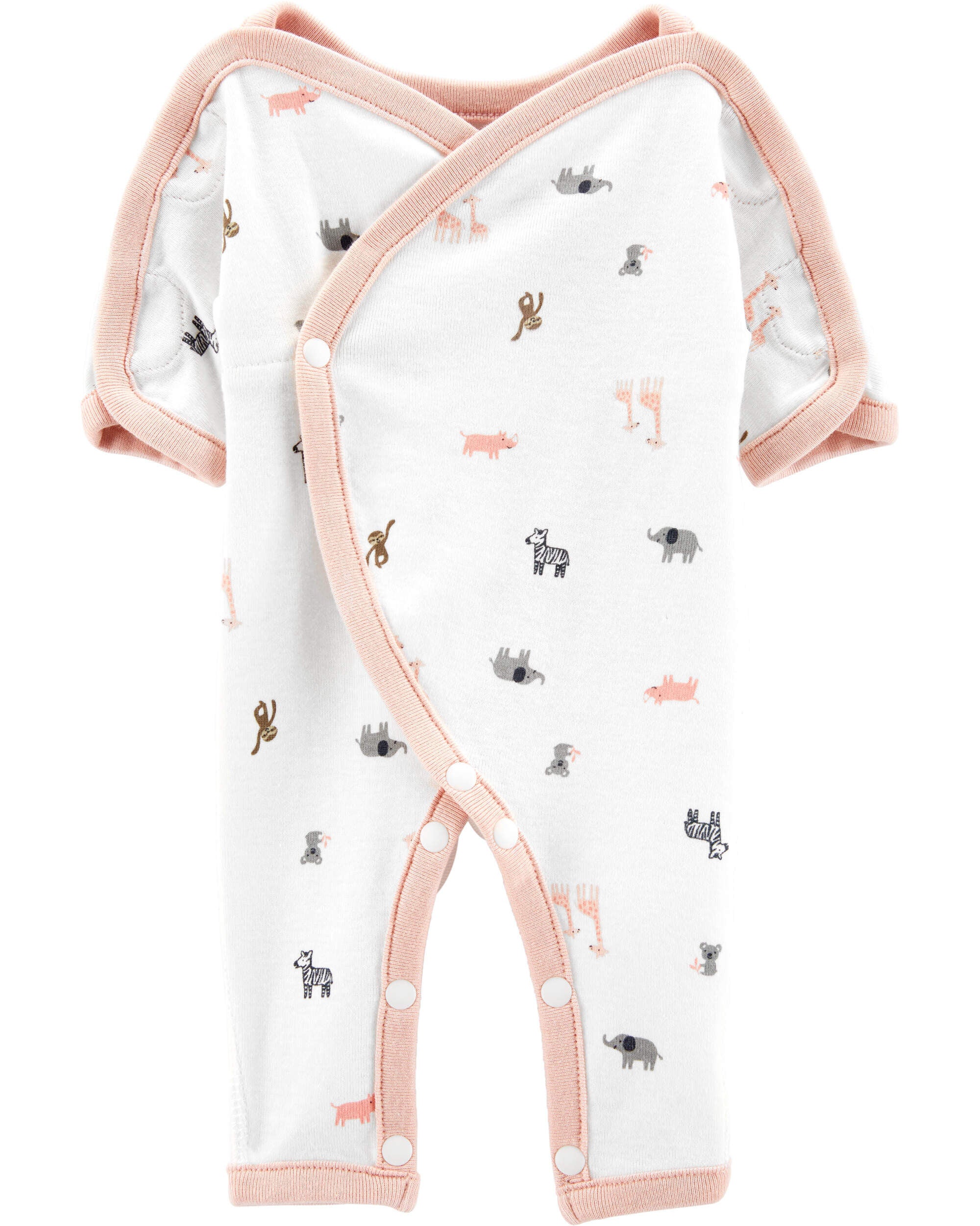 Multi Preemie Animal Cotton Sleeper Pyjamas Carter s Canada