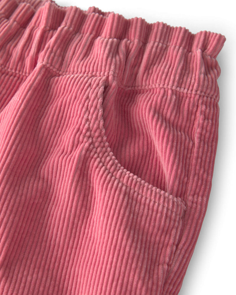 Filles - Pantalon &agrave; enfiler en velours c&ocirc;tel&eacute; de coton biologique, image 3 sur 4 diapositives