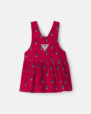 Baby Girl Nutcracker Corduroy Skirtall - Red, 