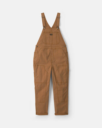 Adult Twill Overalls - Brown, 