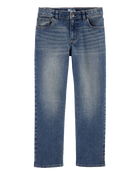 Boys Medium Faded Wash Classic Jeans, image 1 of 7 slides
