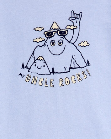 Bébé Cache-couche à manches courtes « Uncle rocks » - Bleu, 