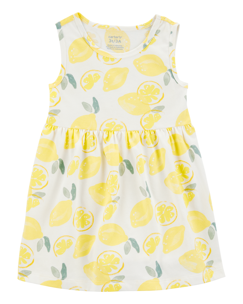 Toddler Lemon Tank Dress, image 1 of 4 slides