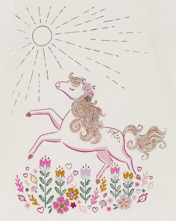 Baby Unicorn Flutter Graphic T-Shirt, 