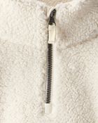 Toddler Girl DayDream Fleece Quarter-Zip Pullover Sweatshirt - White, image 2 of 3 slides