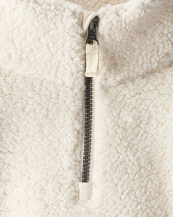 Tout-petit fille - Chandail &agrave; glissi&egrave;re 1/4 en molleton DayDream&nbsp;&ndash; Blanc, 