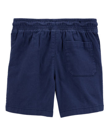 Kid Pull-On Twill Shorts - Navy, 