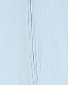 Baby Boy Solid 2-Way Zip PurelySoft Sleeper Pyjamas - Blue, image 4 of 6 slides