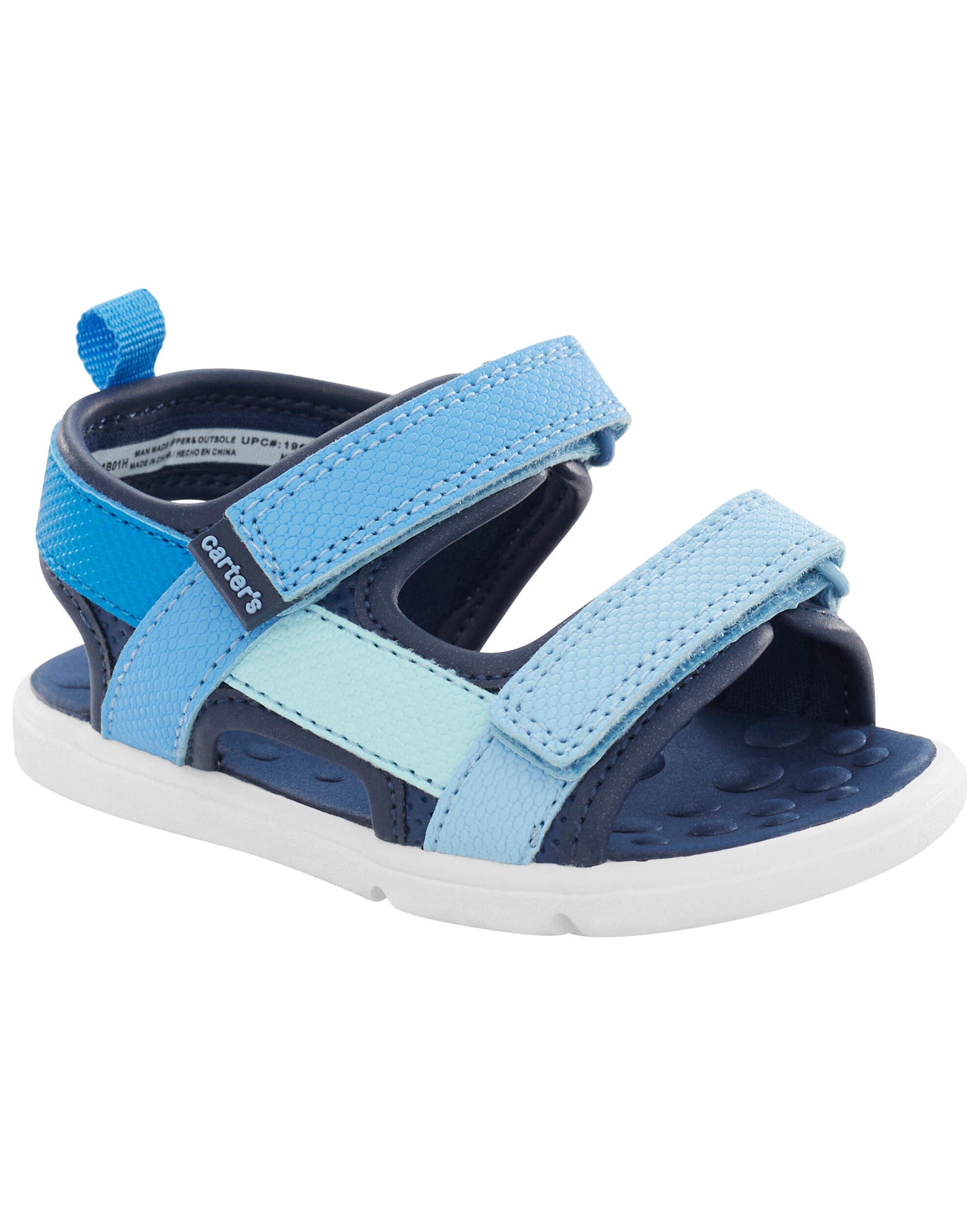 Blue Baby Hook Loop Soft Sandals Carter s Oshkosh Canada