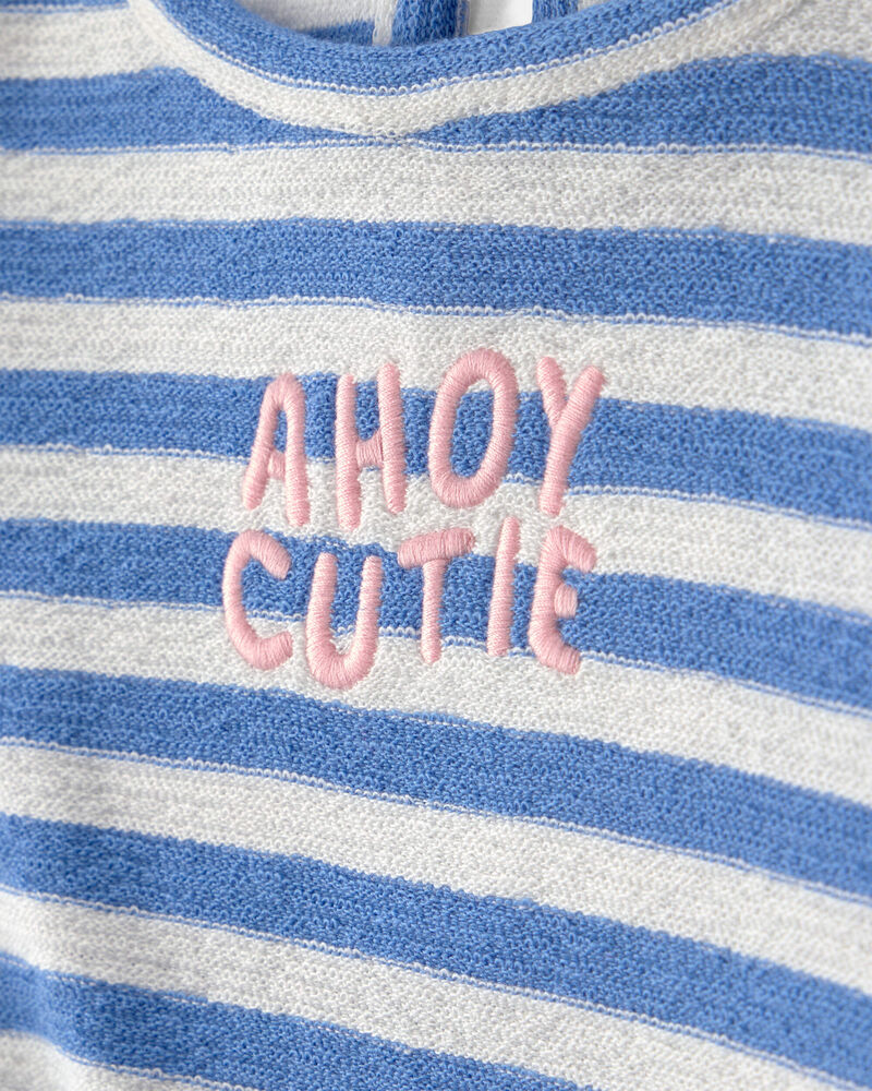 B&eacute;b&eacute; fille - Ensemble 2 pi&egrave;ces haut et short - Bleu, image 2 sur 3 diapositives