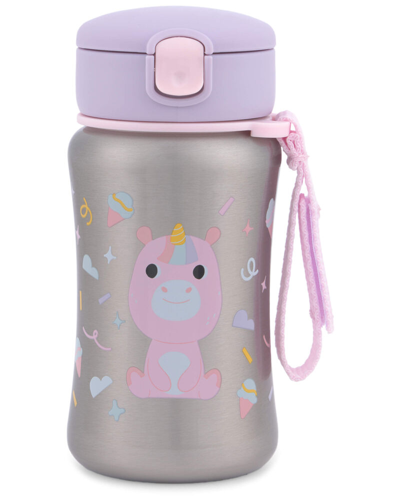 Besties Squad Stainless Steel Straw Bottle - Unicorn, image 1 of 3 slides