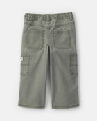 Toddler Boy Splatter Paint Wide-Leg Carpenter Pants - Green, image 2 of 5 slides