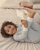 Tout-petit - Ensemble pyjama ray&eacute; en coton biologique, image 2 sur 4 diapositives