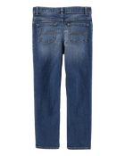 Enfant Jeans droit - d&eacute;lavage bleu ancre fonc&eacute;, image 2 sur 4 diapositives