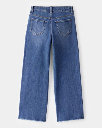 Kid High Rise Distressed Denim Jeans - Ozone Wash, 